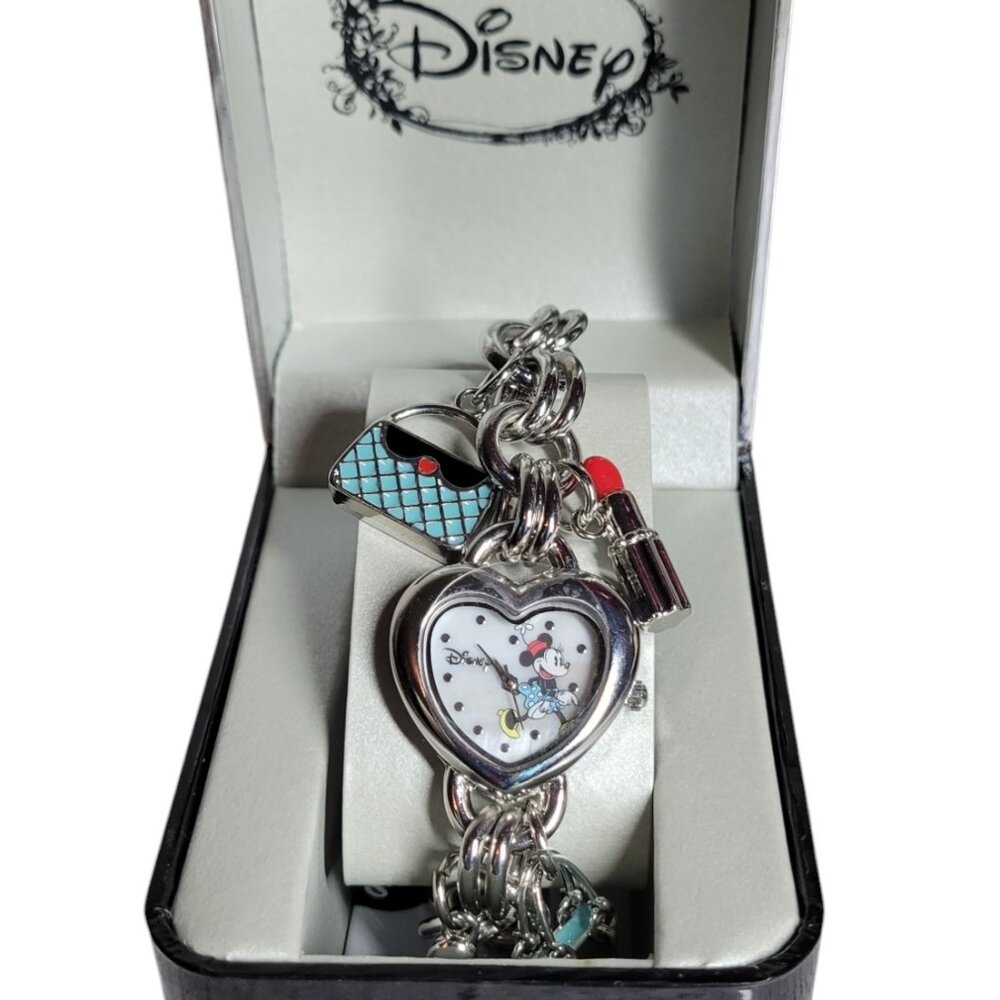 Disney Minnie Mouse Watch Charm Bracelet